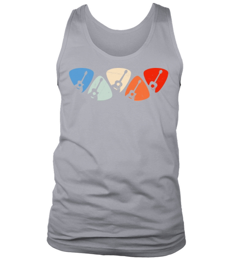Vintage Guitar Plectrum Guitarist Tank Top Unisex