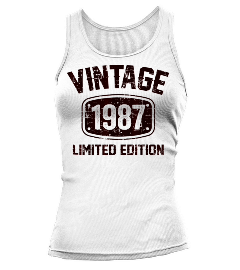 36 Years Old Vintage 1987 Limited Edition Tank top Woman