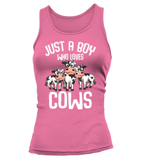 Just A Boy Who Loves Cows Farmers Cow Kids Toddler Tank top Woman