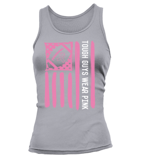 Tough Guys Wear Pink Breast Cancer Football Lover Tank top Woman