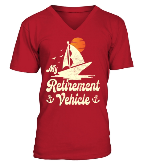 Retired Sailor Sailing Retirement Plan V-Neck T-shirt