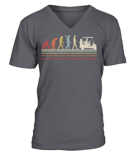 Retro Golf Evolution Gift For Golfers V-Neck T-shirt