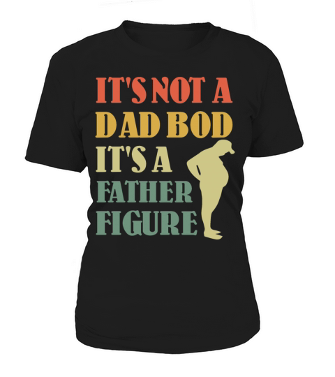Dad Father Body Figure Retro Vintage Fathers Day Women's T-Shirt