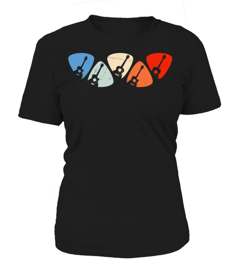 Vintage Guitar Plectrum Guitarist Women's T-Shirt