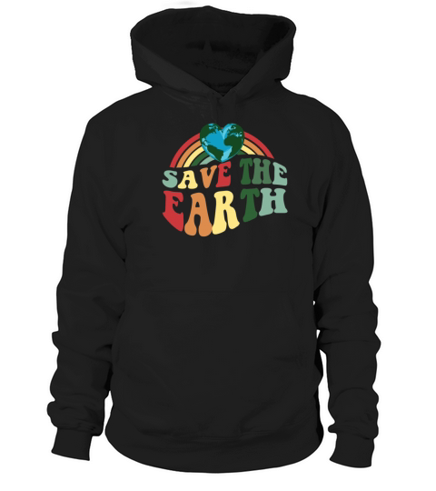 Vintage Retro Color Earth Day - Save the Earth Hoodie Unisex