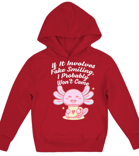 I Probably Wont Come Introvert Sayings Antisocial Kids Hoodie