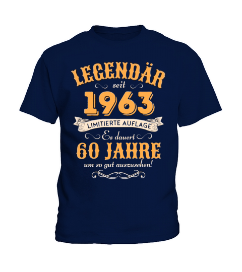 60th Birthday Vintage 1963 Kids T-Shirt