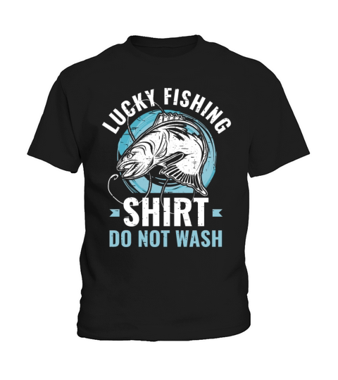 Lucky Fishing Shirt for Fish Hunter and Fisherman Kids T-Shirt