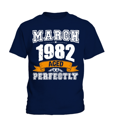 March 1982 Vintage Birthday Present Kids T-Shirt