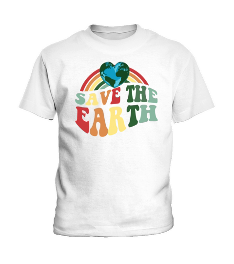 Vintage Retro Color Earth Day - Save the Earth Kids T-Shirt