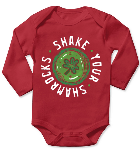 Funny Irish Saint Patricks Day Shake Your Long Sleeve Baby One-Piece