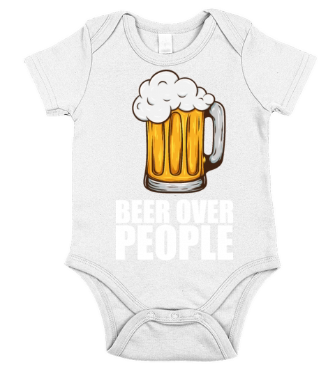 Beer over people Short Sleeve Baby One-Piece