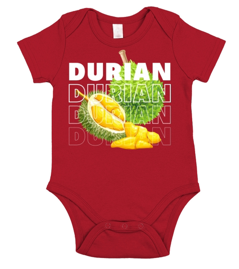 Durian funny meme gift stinky durian lover Short Sleeve Baby One-Piece