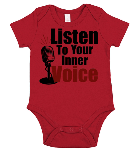 Listen to your inner voice Short Sleeve Baby One-Piece