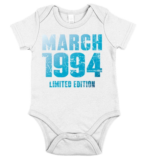 March 1994 Limited Edition Birthday Present Short Sleeve Baby One-Piece