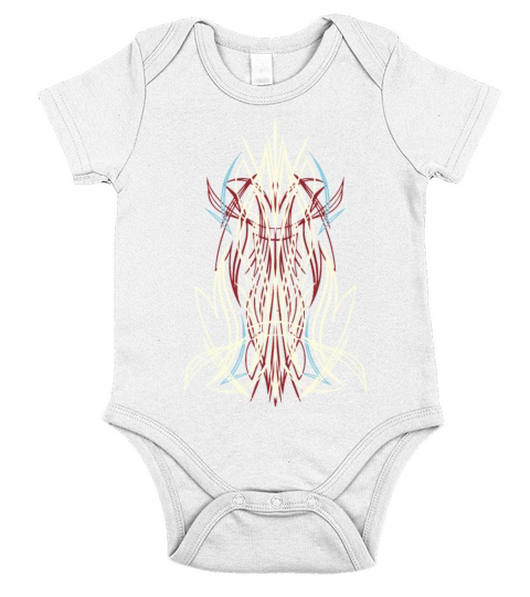 Nadel Strip - 50s Pinstriping - Vintage Retro Short Sleeve Baby One-Piece