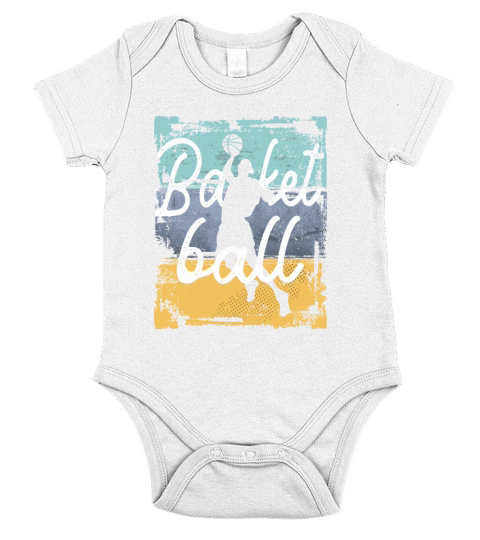 Vintage Basketball Player Short Sleeve Baby One-Piece