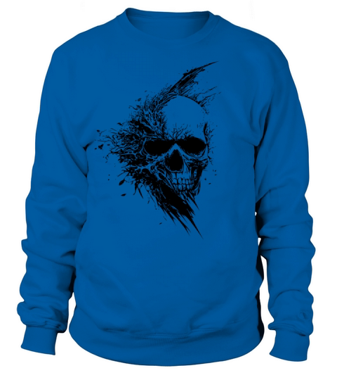 Vintage Grinning Tattoo Skull Sweatshirt Unisex