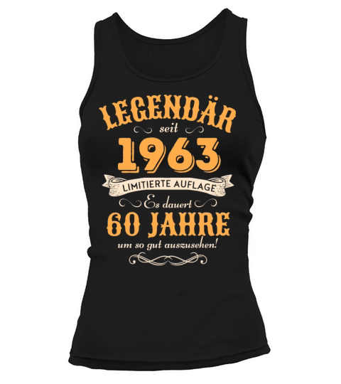 60th Birthday Vintage 1963 Tank top Woman