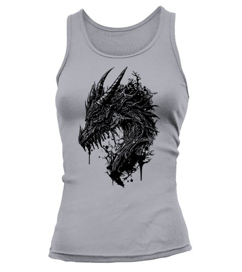 Creepy Vintage Dragon Tank top Woman