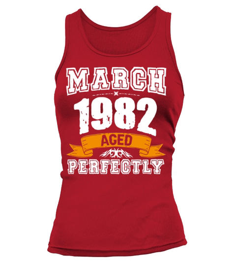 March 1982 Vintage Birthday Present Tank top Woman