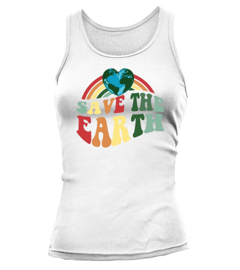 Vintage Retro Color Earth Day - Save the Earth Tank top Woman