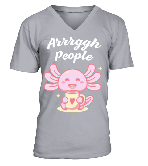 Arrrggh People Introvert Sayings Antisocial Quotes V-Neck T-shirt