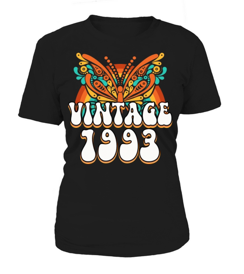 Colorful Retro 30 Years Woman 1993 30th Birthday Women's T-Shirt