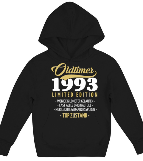 30th Birthday Vintage 1993 Kids Hoodie
