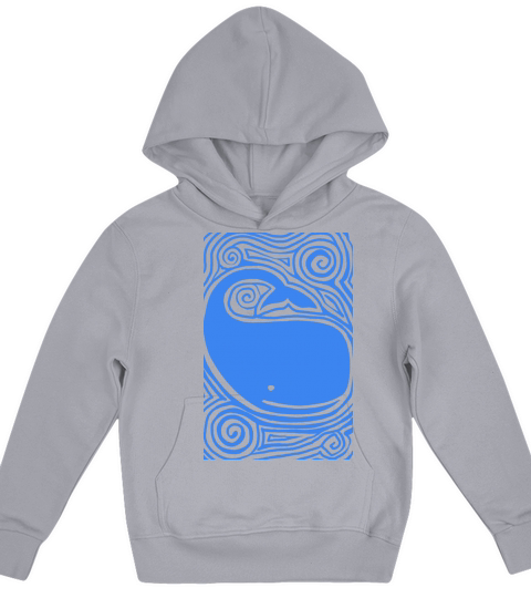 Retro Vintage Whale Kids Hoodie
