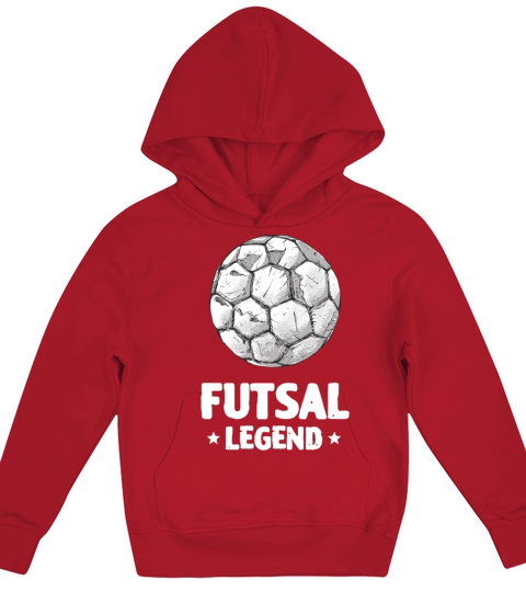 Vintage Futsal Legend Player Ball Kids Hoodie