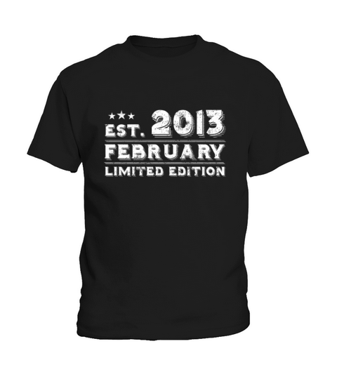 Est February 2013 - Birthday Present - Vintage Kids T-Shirt