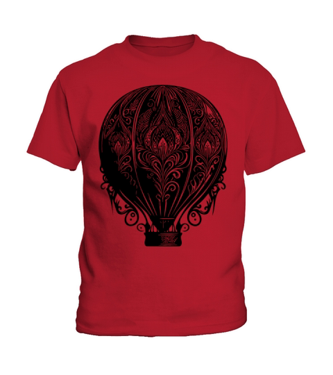 Vintage Hot Air Balloon Fan Design Kids T-Shirt