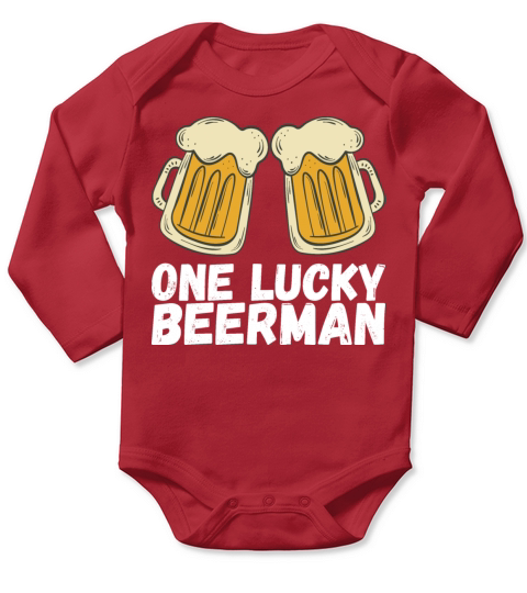 Beer for men Drinker Gift Long Sleeve Baby One-Piece