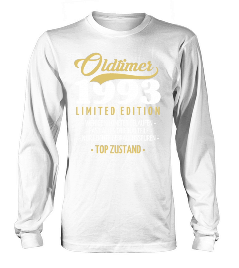 30th Birthday Vintage 1993 Long sleeved Unisex