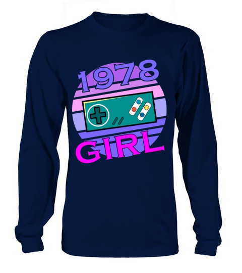 Level 45 Unlocked since 1978 Funny Gamer Girl Long sleeved Unisex
