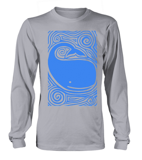 Retro Vintage Whale Long sleeved Unisex