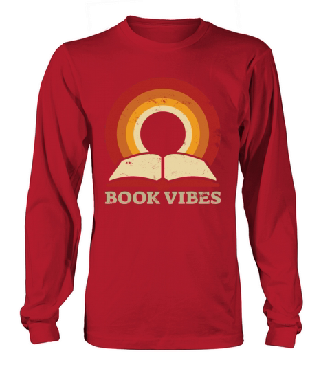 Vintage Book Vibe Book Lover Gift Long sleeved Unisex