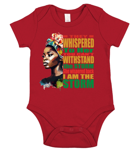 African Woman Black History Month Powerful Quotes Short Sleeve Baby One-Piece