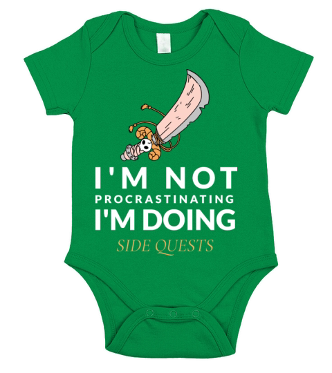 Im Not Procrastinating Im Doing Side Quests Short Sleeve Baby One-Piece