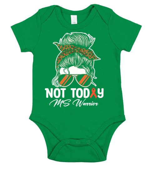 Not Today MS Warrior Short Sleeve Baby One-Piece