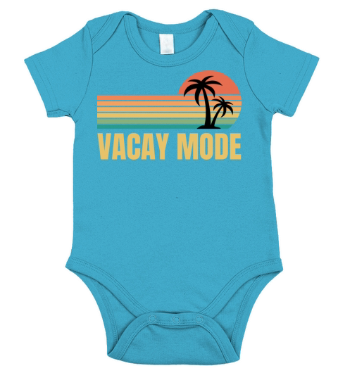 Vacay Mode Cute Vacation Summer Cruise Getaway Short Sleeve Baby One-Piece