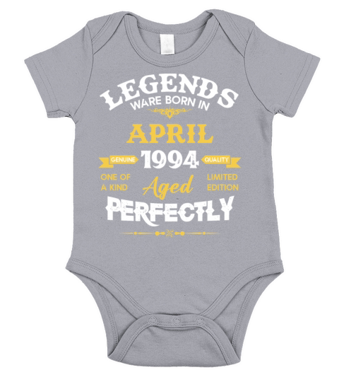 Vintage Aged To Perfection April 1994 Short Sleeve Baby One-Piece