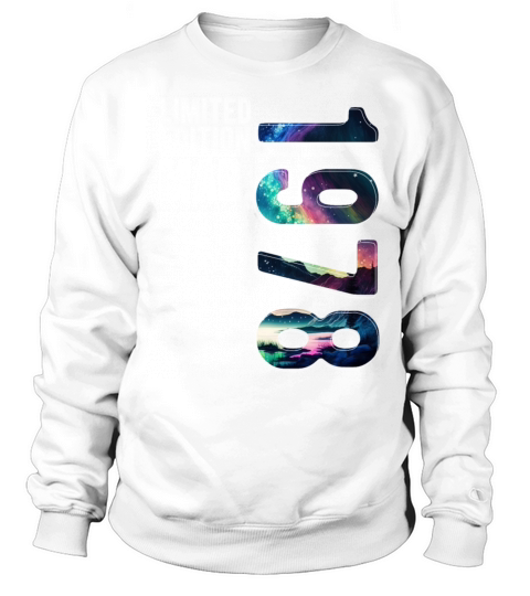 Limited Edition 1978 March Birthday Polar Lights Sweatshirt Unisex