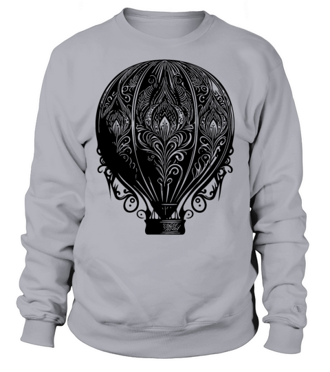 Vintage Hot Air Balloon Fan Design Sweatshirt Unisex