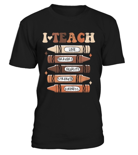 I Teach Black History Month Black Teacher Melanin T-Shirt Unisex