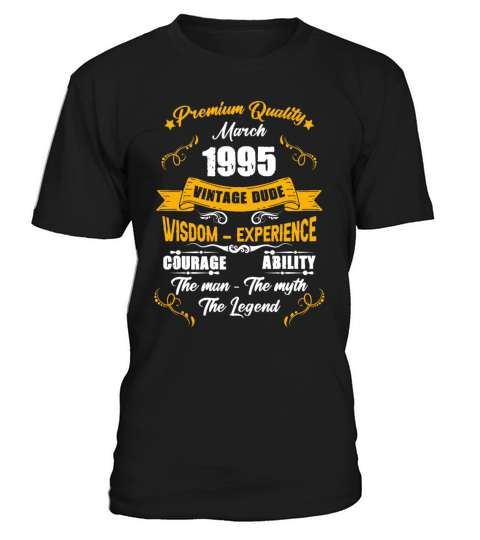 March 1995 Vintage Birthday Present T-Shirt Unisex