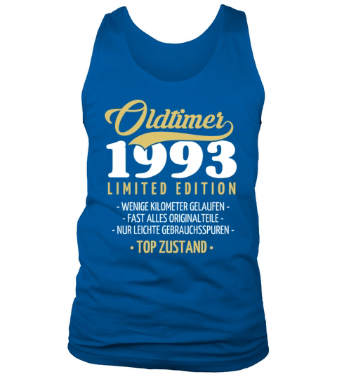 30th Birthday Vintage 1993 Tank Top Unisex