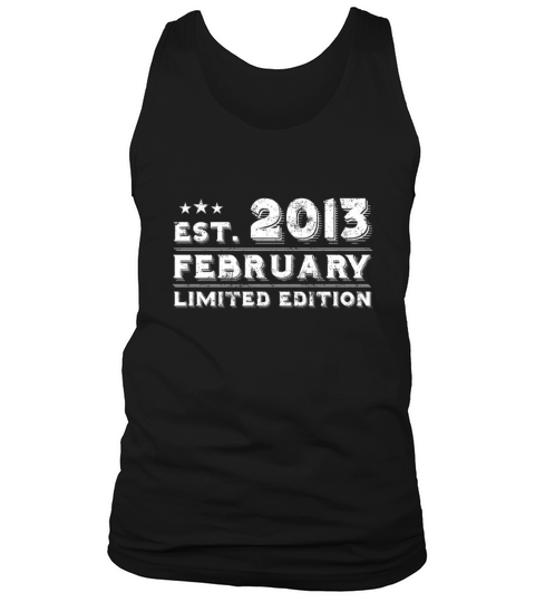 Est February 2013 - Birthday Present - Vintage Tank Top Unisex
