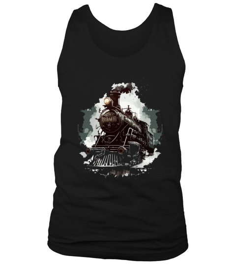 Vintage Train Steam Locomotive Tank Top Unisex